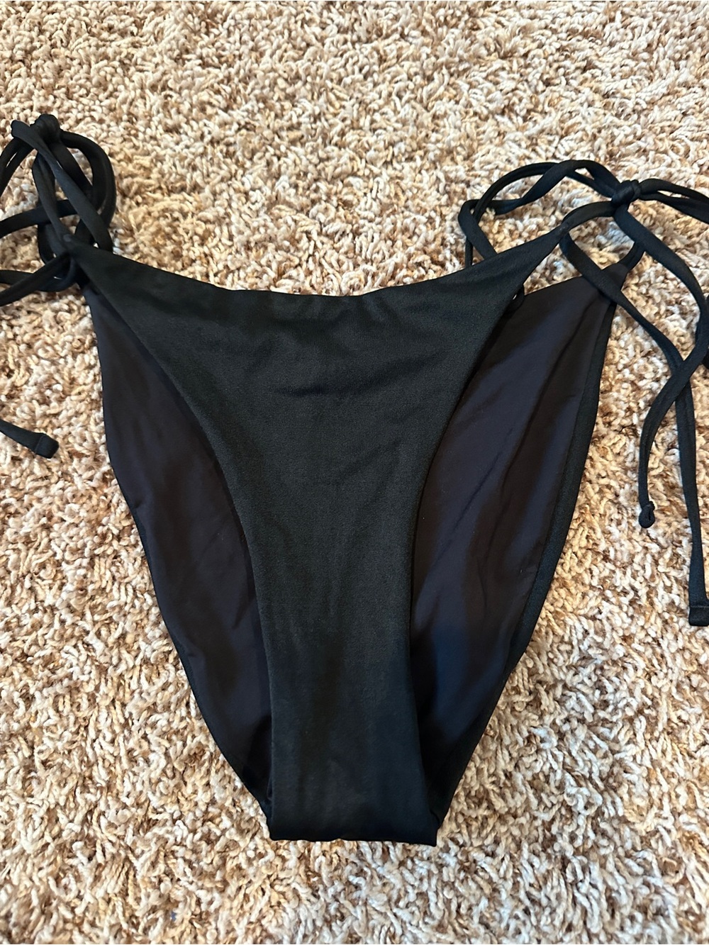 Black Tie-Side Bikini Bottom - Women's Swim